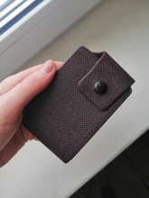 TANGYUE-tarjetero de cuero para hombre y mujer, cartera con carcasa para tarjetas, tarjetero para tarjetas bancarias