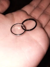 KNOCK titanio acero rosa oro Anti-alergia suave Simple boda parejas anillos bisutería para hombre o mujer regalo