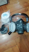 2020 máscara respiratoria antipolvo con gafas de seguridad Dual filtros de la máscara facial a prueba de vientos para carpintero constructor pulido a prueba de polvo