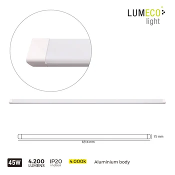 

* ULT. PCS * LED STRIP 45W 4200 LUMEN 4.000K 120CM LUMECO
