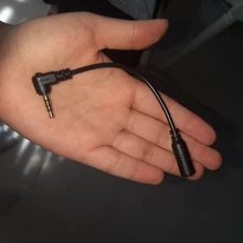 Andoer-EY-S04 adaptador de micrófono macho, Cable de Audio estéreo, convertidor de micrófono para teléfono inteligente, 3,5mm, 3 Pole TRS hembra a 4 Pole TRRS