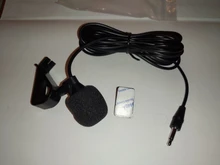 Micrófono Audio coche 3,5mm Clip Jack Plug Mic estéreo Mini micrófono externo con cable para Auto DVD Radio 3m de largo
