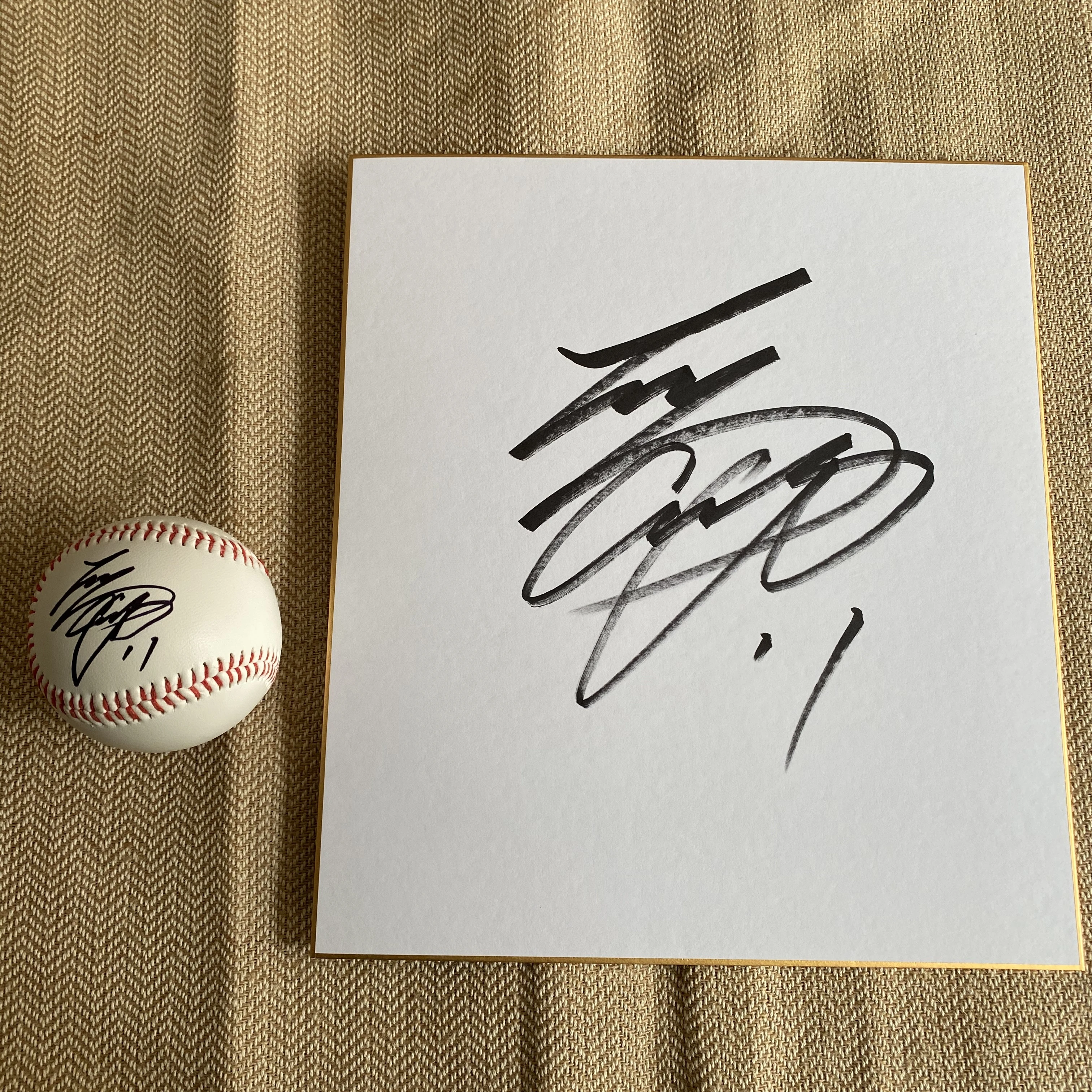 Hand Signed Ohtani Shohei Autographed Baseball Shikishi Card J-pop Gifts  Rare - Cards & Invitations - AliExpress