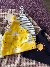 Baby-Hats Caps Newborn 0-6-Months 100%Cotton Printed for 3pcs-Per-Lot KF268