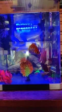 Luz LED RGB para acuario con enchufe europeo, barra de luz sumergible subacuática de colores, resistente al agua, lámpara acuática de 5050 SMD con mando a distancia