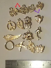 30 Uds. De abalorios variados de Metal Vintage para fabricación de joyas, abalorios de pájaros, colgante de pulsera DIY, accesorios de encaje negro