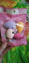 Esponja de maquillaje 4 unids/pack belleza maquillaje fundación de Puff conjunto seco y húmedo esponja Puff de polvo para cara líquido fundación crema