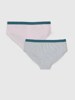 

Printed Cotton Hipster Panties 2'li