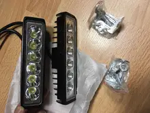 Barra de luz Led Offroad de 6 pulgadas, foco reflector de trabajo, 18W, accesorios de luces para coche, camión, ATV, 4x4, SUV, 12V, 24V, 1 ud., 2 uds.