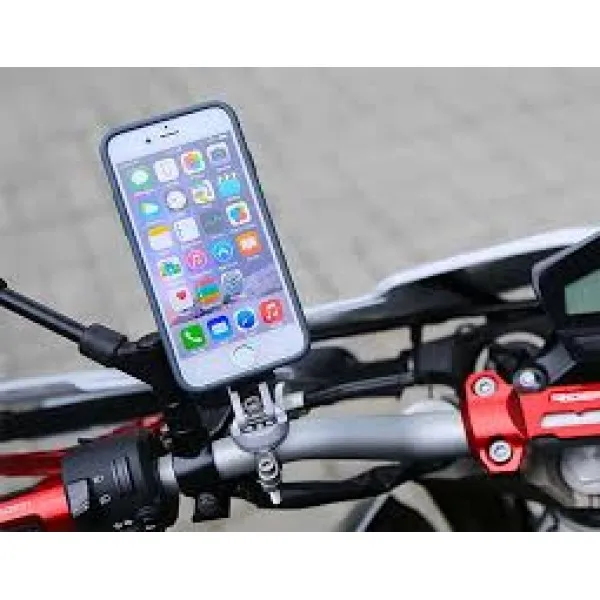 Держатель для телефона на мотоцикл X-Guard Zinc Alloys Handlebar Mount+ matt(Серебряный