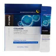 Увлажняющая ночная маска в саше с коллагеном FarmStay Collagen Water Full Moist Sleeping Mask. 4 ml x 20 psc