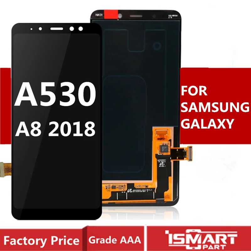 Original Screen For Samsung Galaxy A530 A8 2018 LCD Touch Digitizer Display Assembly SUPER AMOLED A530F A530DS A530N SM-A530N | Мобильные