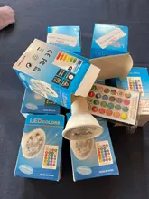 RGB Lamp Bombillas Led-Spots-Light Remote-Control Rgbww-Gu10 Led gu-10 220V 16-Colors