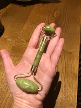Rodillo masajeador Facial de Guasha Junta doble cabezas de remodelación de cara de elevación masajeador Natural Jade piedra cuello delgado herramienta de cuidado