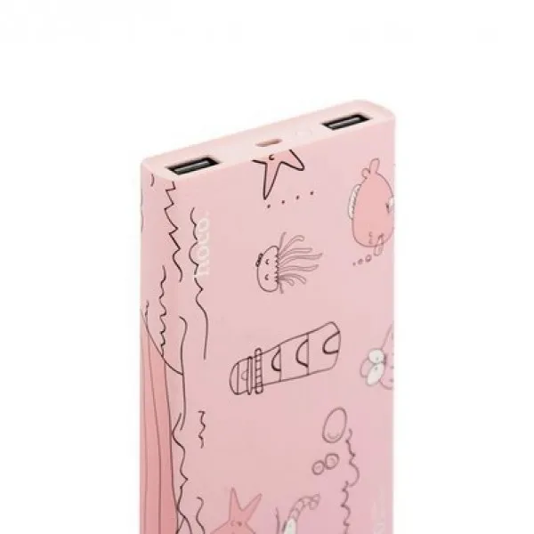 Аккумулятор Hoco B12D Ocean Power Bank 13000 mAh(Розовый