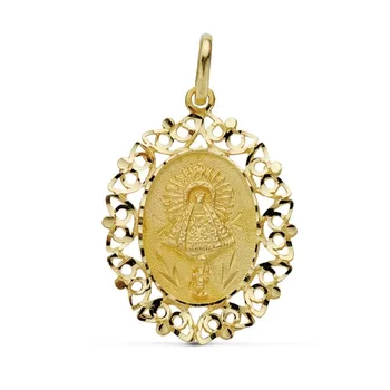 

18k gold pendant Pillar Virgin 30mm. [AB0718]