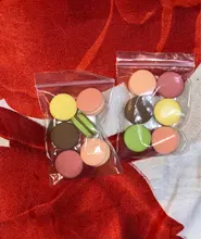 6 uds 13*23mm comida decoración para fotografías simulación falso Macaron accesorios comida modelo mesa de postre bocadillo decoración de tarta Artificial