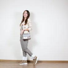 Ankle-Length-Pants Harem-Pants Loose Trousers Wool-Suit High-Waist Winter Womens Autumn