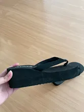HTUUA-Sandalias chancletas para mujeres, chanclas de cuña negras a la moda, chanclas informales de playa, zapatos de plataforma deslizantes de tacón alto SX2114, 2019