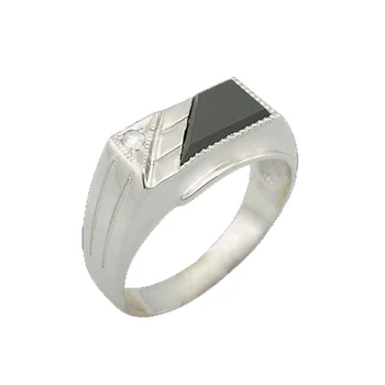 

Silver ring with cubic zirconia