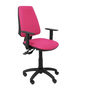 

14SSPRSB10 chair Elche synchro pink skin with adjustable arm Piqueras and Crespo