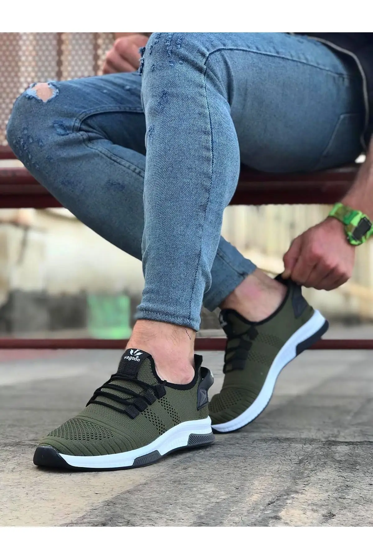 

Babba WG101 Khaki Men's Sneakers. 2021 New