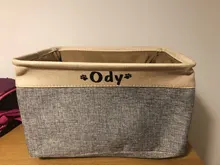 Personalized Dog Toy Basket No Smell Storage Box Free Print Name Storage Baskets For