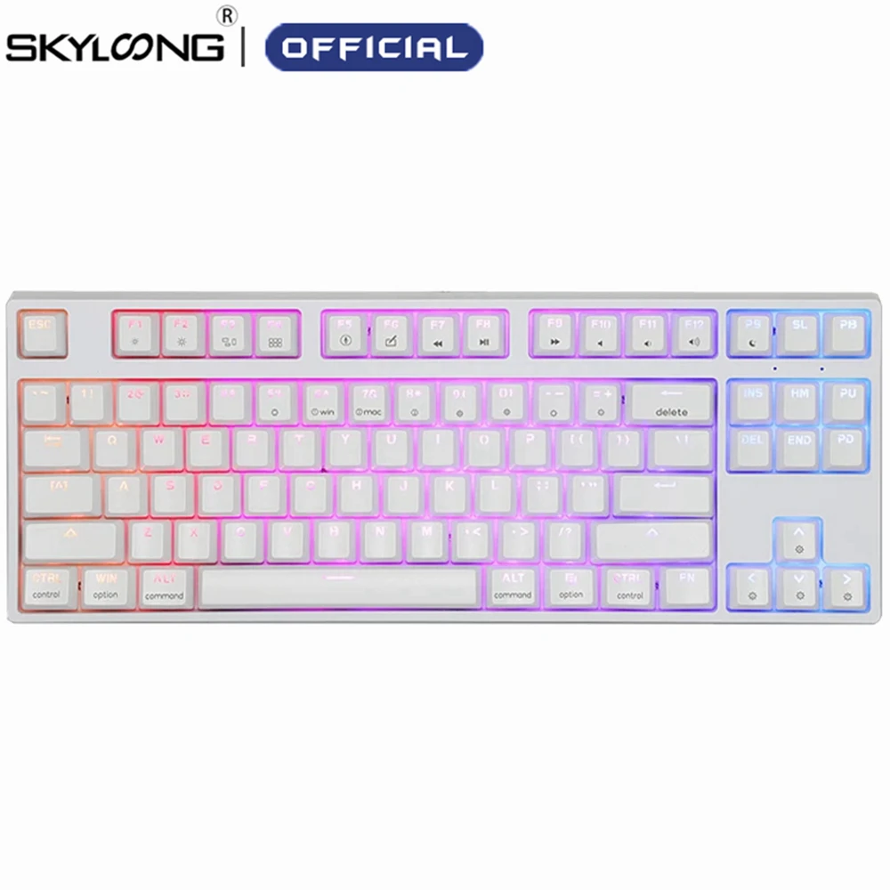 SKYLOONG GK87S Hot-swap Opticals Gaming Mechanical Keyboard Wireless 5.1 Bluetooth ABS Gamer Keyboard For Desktop Laptop Tablets best office keyboard
