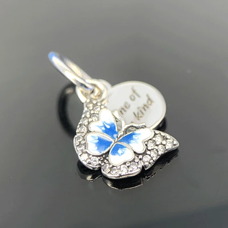 2022 Brand New 925 Sterling Silver Assorted Spring Pansy Butterfly Charm for Original Pandora Bracelet Women Jewelry DIY chanel earrings