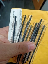 10 Uds 40 Pin 1x40 sola fila macho y hembra 2,54 conector de pines divisible de para Arduino negro