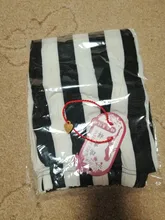 YSDNCHI Black White Pants Striped Elastic Trousers Print Fitness Leggings For Women Sporting