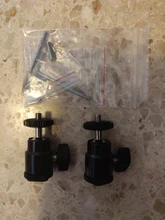 SmallRig-Mini cabeza de bola de Metal para vídeo, montura con zapata con tornillo de 1/4 pulgadas, soporte para cámara fr DSLR, Monitor de luz LED 2059, 2 uds.