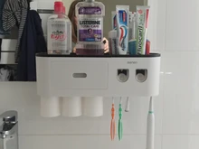Dispenser Toothbrush-Holder Storage-Rack Bathroom-Accessories Magnetic Double-Automatic