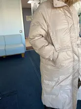 Down-Jacket Coat Yellow Winter Women Outerwear Snow FTLZZ Warm Blue Long 90%White-Duck-Down