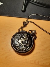 Reloj de bolsillo Vintage para Cosplay, con colgante de collar de cadena, regalo de Anime para niños, Fob, de bolsillo