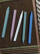 5 uds. De limas de cuarzo para uñas, bloque de tope de lijado profesional en forma de V, removedor de cutículas, herramientas de manicura CH1000