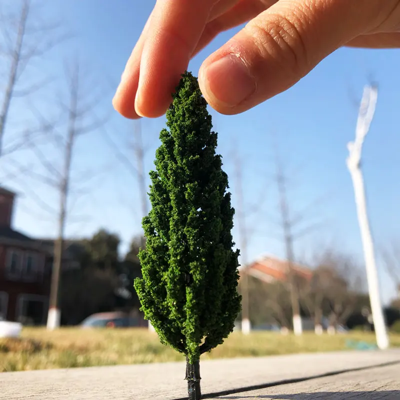 3 PCS PACK Realistic Model Pine Trees landscape model train railway layout scenery dioramas DIY gaming 1