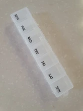1 unidad de 7 días de pastillas caja de medicina semanal tableta titular contenedor organizador de almacenamiento caja de pastillas divisores 3 colores