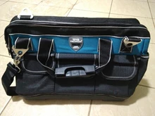 Bolsa de herramientas portátil para electricista, multifunción, instalación de reparación, lona, grande, gruesa, bolsillo de trabajo