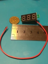 0,28 pulgadas rojo azul Digital Mini pantalla LED módulo DC2.5V-30V DC0-100V del voltímetro del probador de voltaje medidor de contador de Panel de coche de la motocicleta