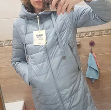 Women Jacket Spring-Collection Hood Designer MIEGOFCE Zipper with And Medium Knee-Length