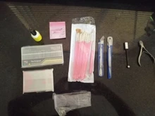 Caja de almacenamiento con ranuras para brocas de uñas, contenedor organizador de exhibición, Full Beauty de herramientas de manicura acrílicas, 20 CHA35-1