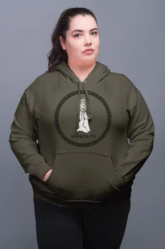 

Angemiel Wear Greek God Aphrodıte Green Women 'S Hooded Sweatshirt