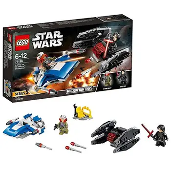 

LEGO Star Wars-A- Wing vs Tie Silencer Microfighters Episode VIII Star Wars construction game, Multicolor, single (75196)