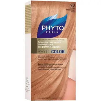 

Phyto Permanent Hair Color Treatment - 9D- Blond Tres Clair Dore Fast Shipping with Fedex