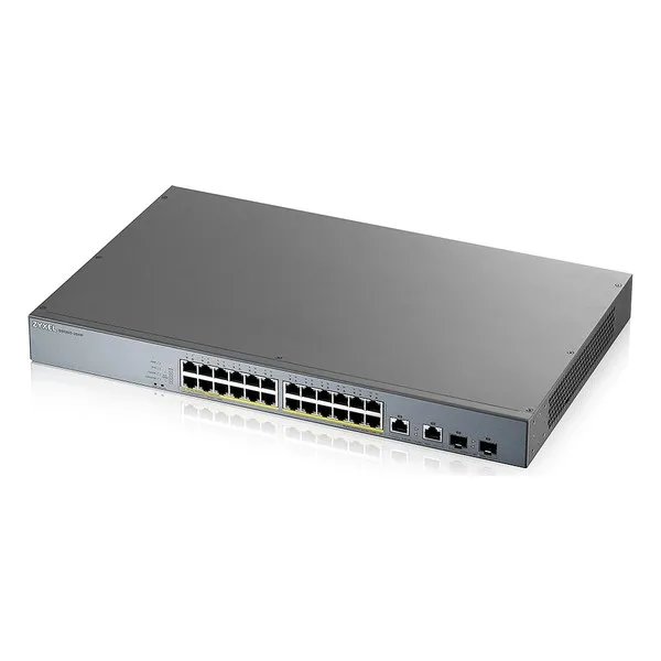 Коммутатор ZyXEL GS1350-26HP-EU0101F 24 Gb 375W 26 портов серый
