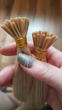 Addbeauty-extensiones de cabello humano Remy para mujer, conjunto de extensiones de cabello humano brasileño de 0,8g, 1g, 50 Uds.