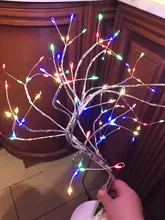Night-Light Table-Lamp Battery-Operated Bedside Copper-Wire Tree Bedroom Home-Decoration