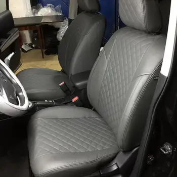 

For Nissan X-Trail T31 2007-2015 гв. Fashion seat cover of экокожи AUTOPILOT RHOMBUS ekokozha