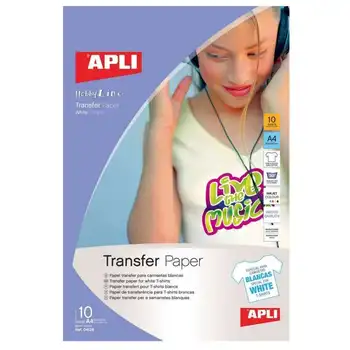 

Transfer paper for white-a4-10 sheets-customize your T-shirts